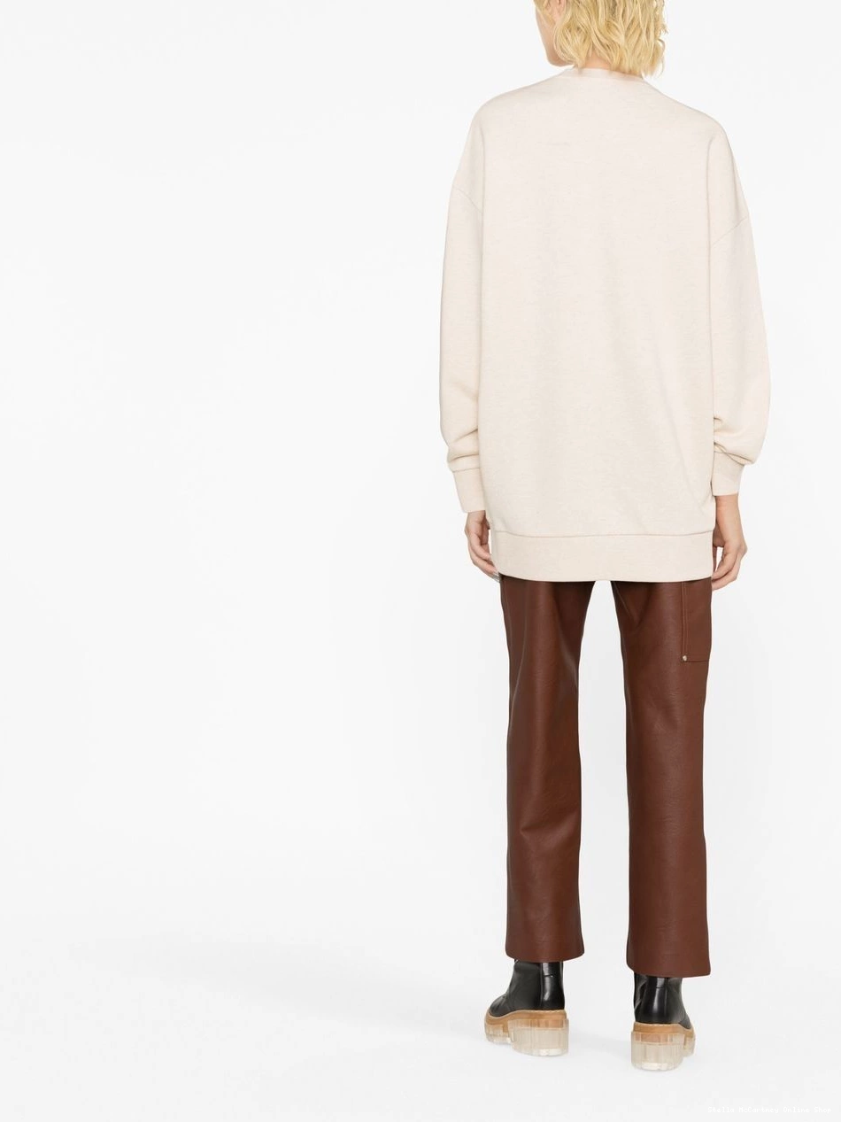 Affordable McCartney Women Stella cotton logo-print jumper 0727